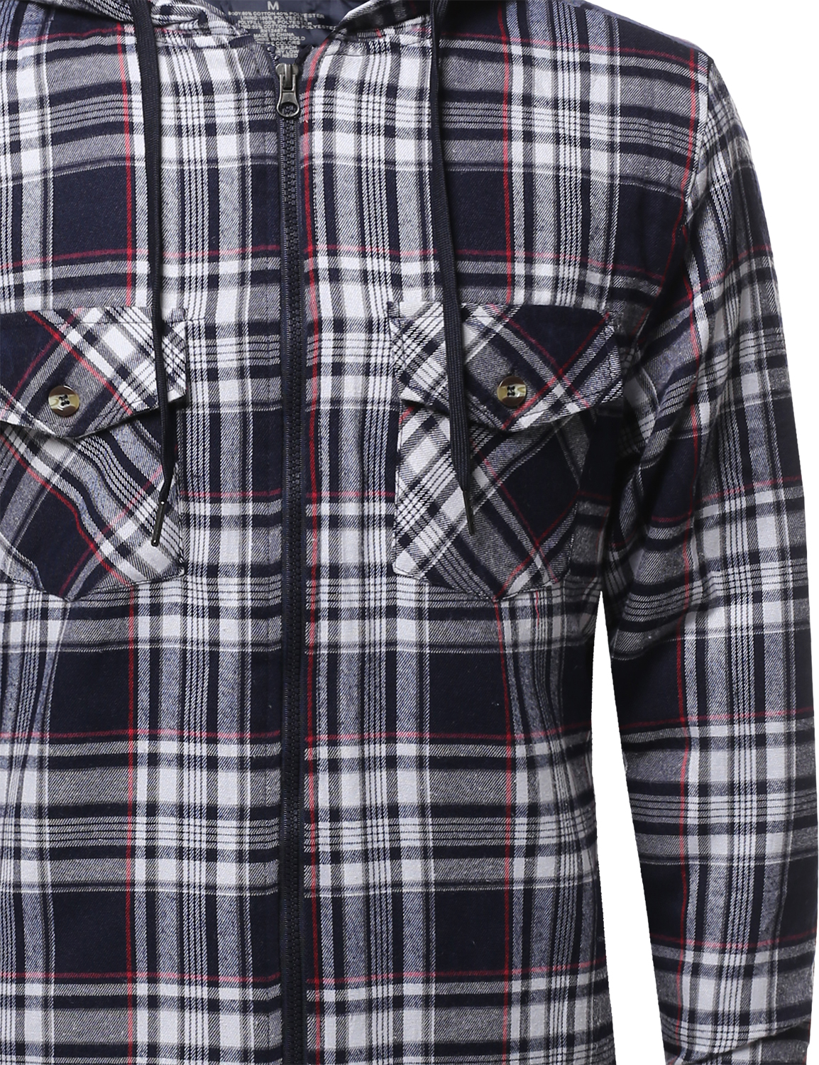 plaid zipper shirt