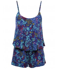 Women's Floral Print Jumpsuit