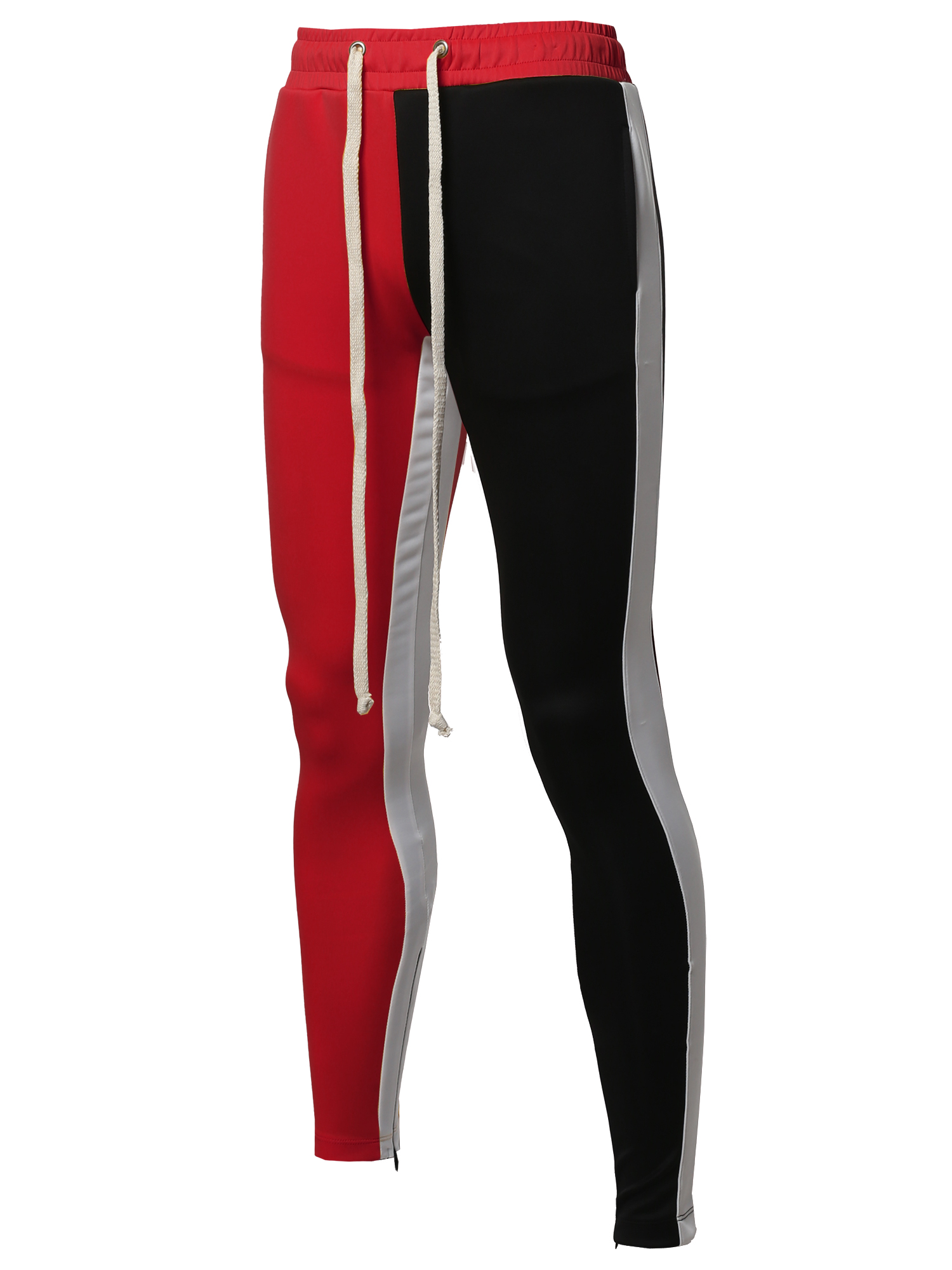 men's track pants with ankle zipper